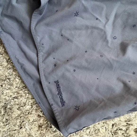 Patagonia Star Print Athletic Shorts Gray Size L - Picture 2 of 5